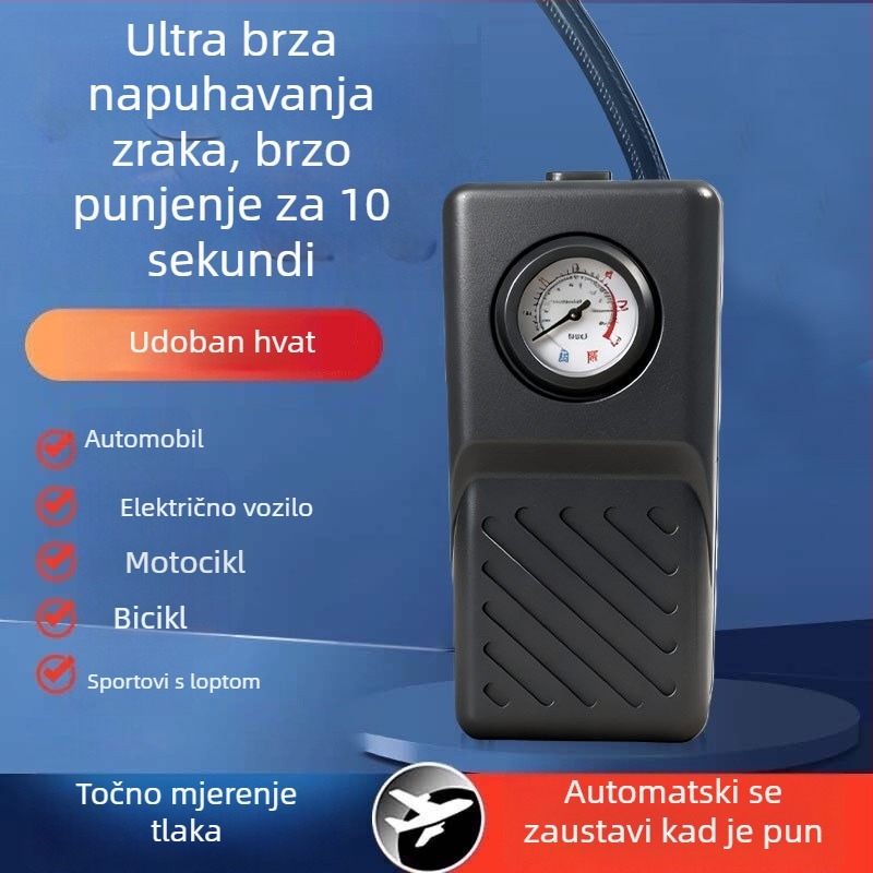 Dvostrukcilindrična bežična pumpa za automobil, 12V, ispod 80W, 50 L/min, litijeva baterija