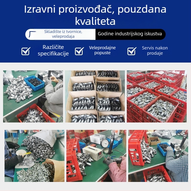 Prijenosna automobilna pumpa s jednim cilindrom i mjeračem tlaka u gumama, 100W, 220V, 35 L/min