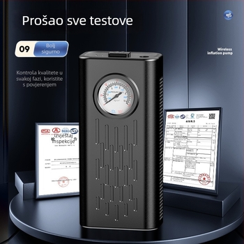 Pametna prijenosna automobilska pumpa s manometrom, USB punjenje, 24V/200W, ABS kućište, 30 L/min