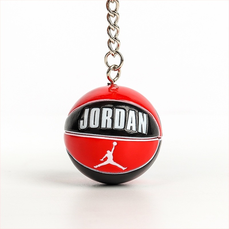 Ključni lanac s temom košarke, gumeni — jednostavno pakiranje, navijački dodaci
