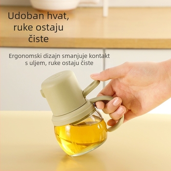 Staklena posuda za ulje s raspršivačem, otporna na visoke temperature, čvrsta brtvena konstrukcija, veliki kapacitet
