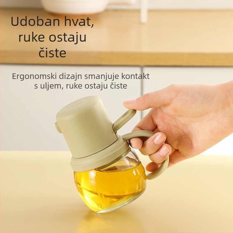 Staklena posuda za ulje s raspršivačem, otporna na visoke temperature, čvrsta brtvena konstrukcija, veliki kapacitet
