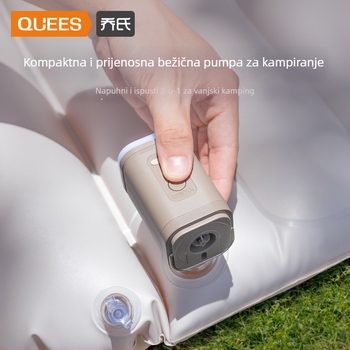 Automobilska električna pumpa za zrak za kampiranje, prenosna kućna pumpa za madrace, USB punjenje, 70 L/min, digitalni zaslon