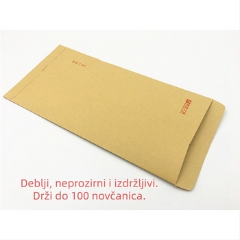 Koverta za plaću od Kraft papira, model broj 5, kineskog stila koverti, bez logotipa