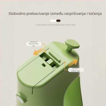 Spray za ulje s pumpom, materijal PP+ABS+staklo, moderan minimalistički stil, funkcija raspršivanja ulja, izlazak zima 2025