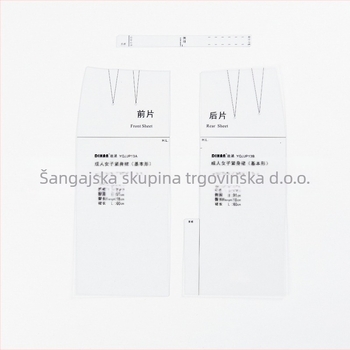 DIHAN 1:3 Ženska sheath haljina prototip šablona u stilu japanske kulture; prozirni plast