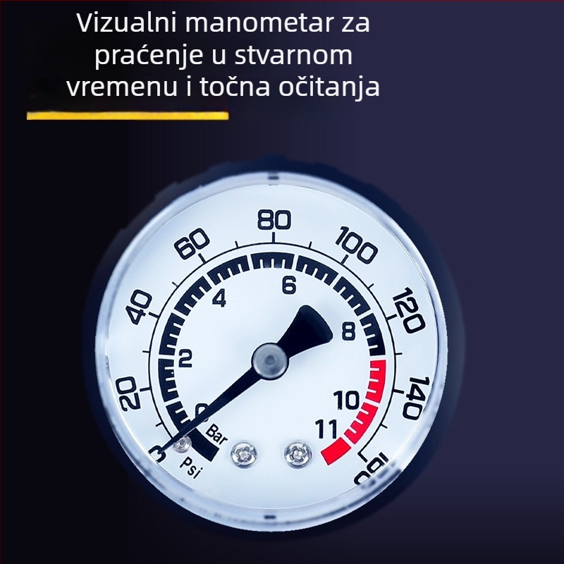Ručna pumpa s manometrom DL-QT012, marka Deli