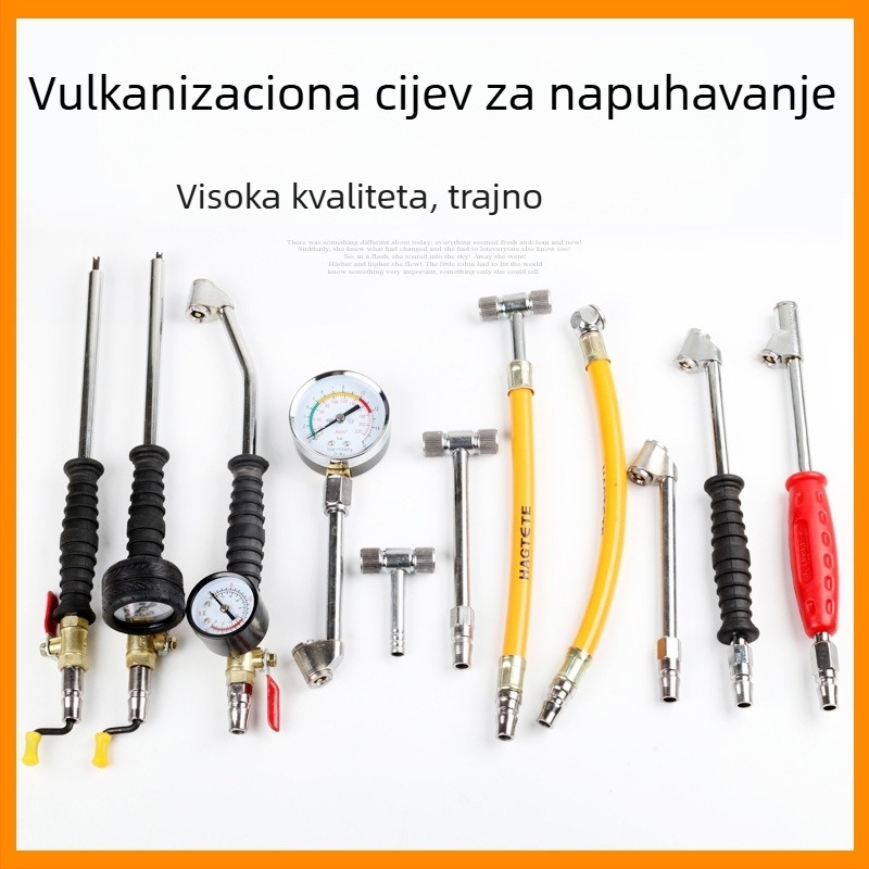 Ručna pumpa s kutnom zraka za bicikl — HANGTETE, materijal metal, model Elbow air nozzle, tlak zraka 1,6 MPa