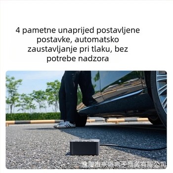 70Mai TP07 bežična automobilska pumpa s digitalnim zaslonom, prenosni napuhivač guma