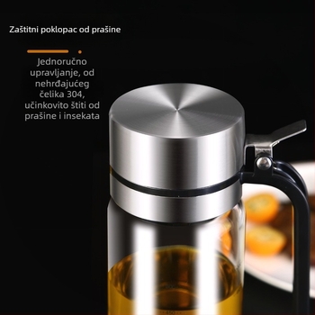 Boca za ulje — staklena, marka aileyou, moderan minimalistički stil, tiskani logotip