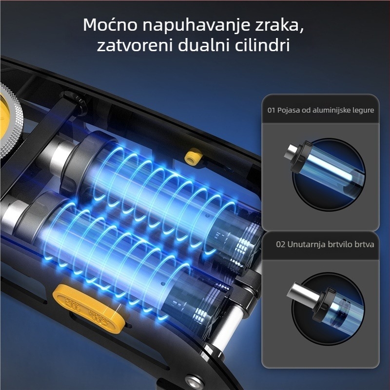 Deli ručna pumpa s pedalom, dvocilindrična, otporna na toplinu i antifriz, model 880014