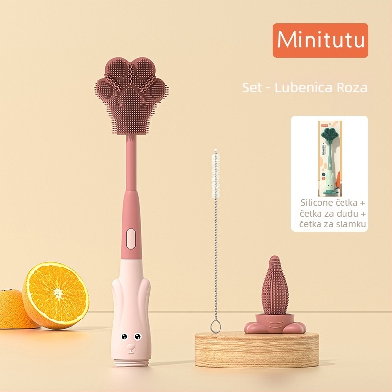 Minitutu prijenosni set četkice za bočicu sa silikonskom četkom i kutijom za pohranu za putovanja