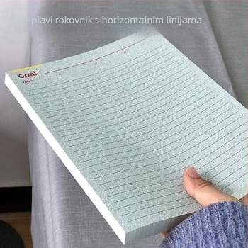 Bilježnica za učenike s otkinjivim stranicama i vodoravnim linijama (Marka: Druga; Može li se lijepiti: Ne; Oblik: Izvanzemaljski; IP odobrenje: Ne)