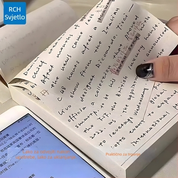 Light – 5 debelih bilježnica za ispite, s praznim unutarnjim stranicama, kožnim omotom