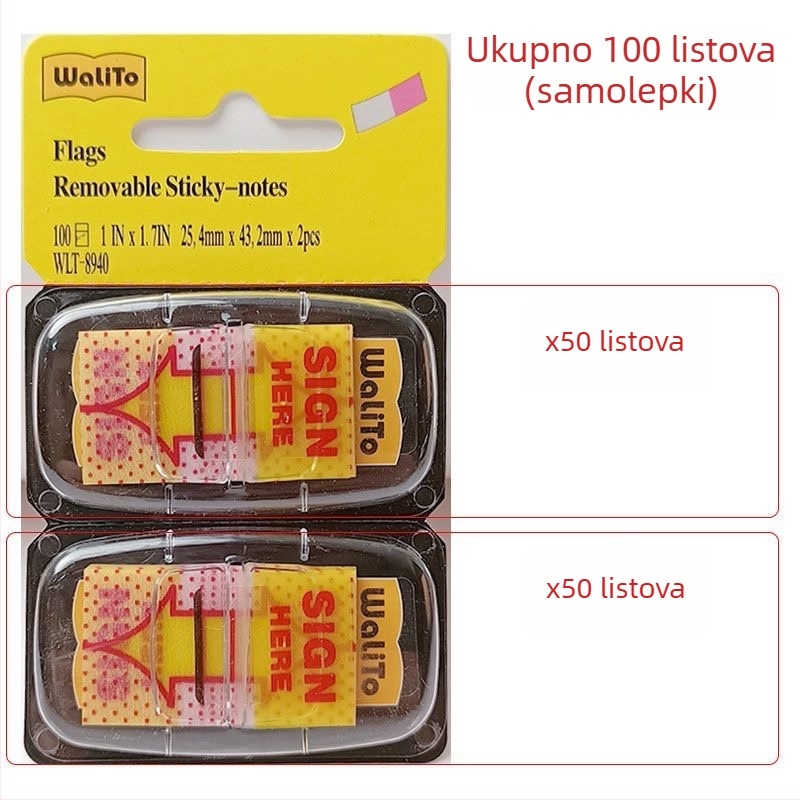Naljepnice za potpis ovdje i označavajuće naljepnice za ured – praktične male pomoćne naljepnice (IP odobrenje: Ne)
