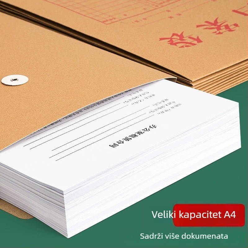 Deli 5953 Kraft papirne vrećice za dokumente i ponude, čvrste papirnate vreće, paket od 10 kom