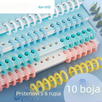 Excellent držač dnevnika s 6-otvorenim prstenom za spajanje, plastični