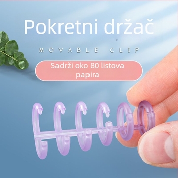 Excellent držač dnevnika s 6-otvorenim prstenom za spajanje, plastični