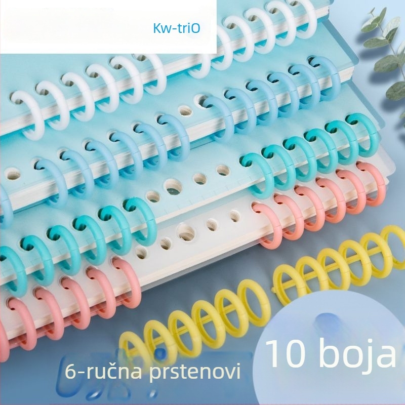 Excellent držač dnevnika s 6-otvorenim prstenom za spajanje, plastični