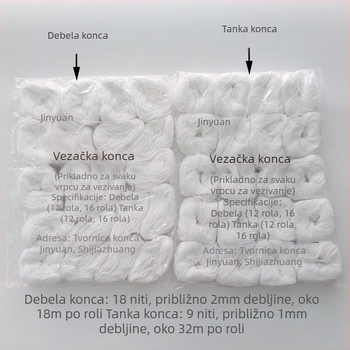Vezni konac i pamukovo uže – Marka Gold Source; Materijal: pamukani konac/pamukovo uže; Tip proizvoda: vezni konac i pamukovo uže