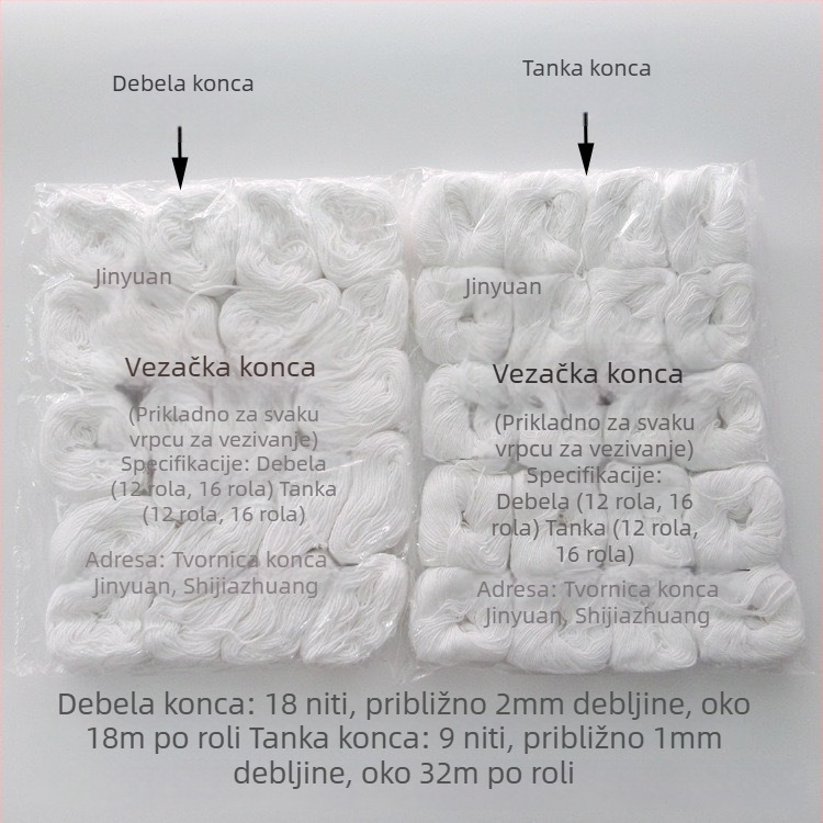 Vezni konac i pamukovo uže – Marka Gold Source; Materijal: pamukani konac/pamukovo uže; Tip proizvoda: vezni konac i pamukovo uže