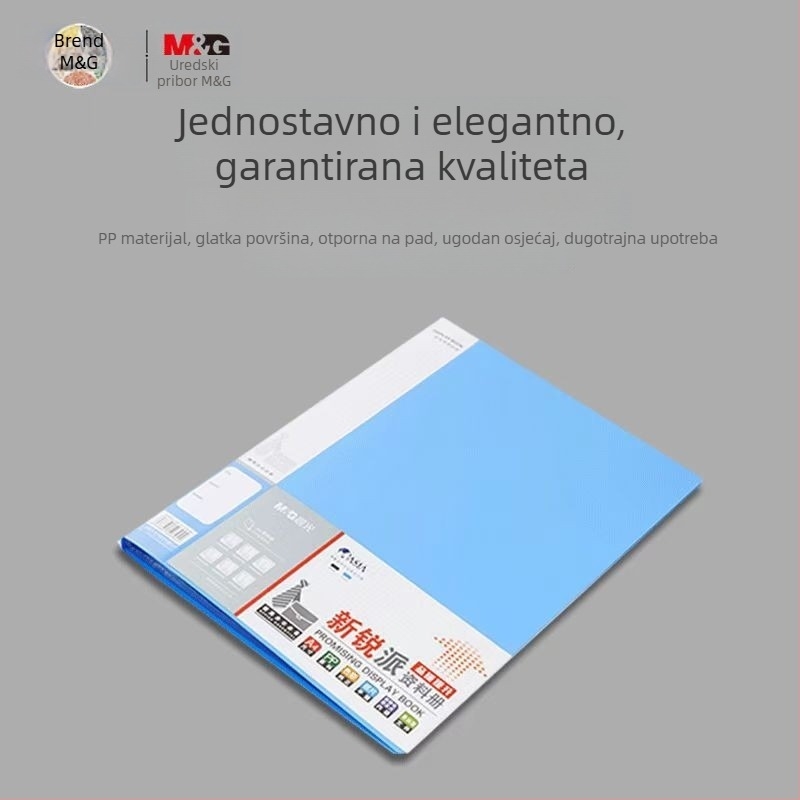 M&G Morning Light Prozirna mapa za dokumente ADM95096 – plastični organizator s više slojeva