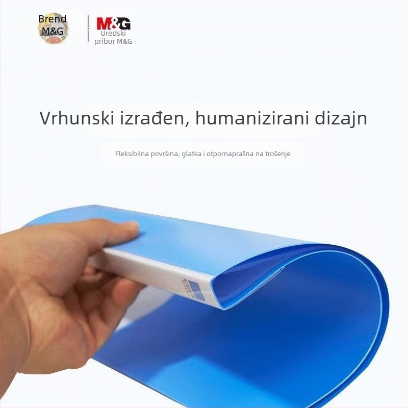 M&G Morning Light Prozirna mapa za dokumente ADM95096 – plastični organizator s više slojeva