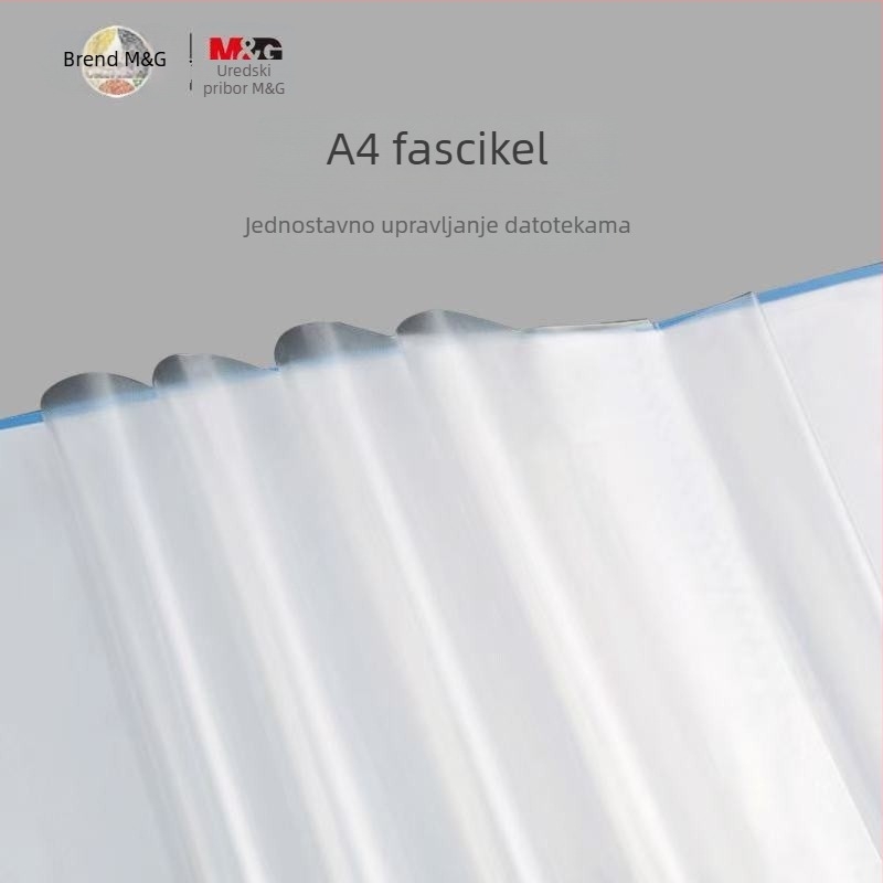 M&G Morning Light Prozirna mapa za dokumente ADM95096 – plastični organizator s više slojeva