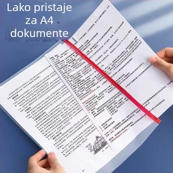 Set od 100 prozirnih PVC vrećica za dokumente sa automatskim zatvaranjem