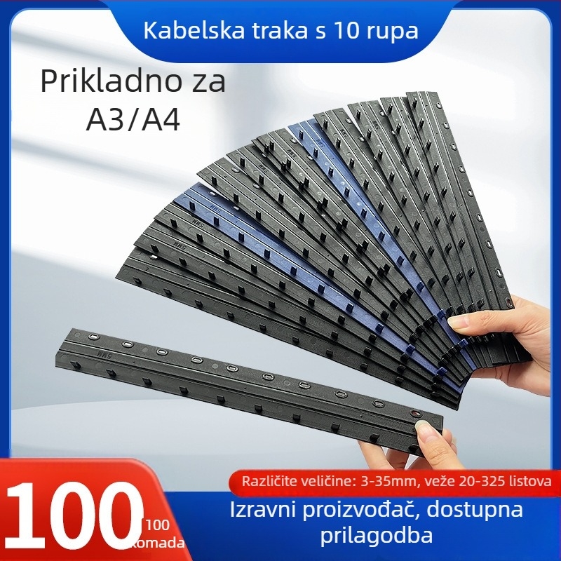 Klip za povezivanje dokumenata, Shuchang Office – plastični, namijenjen dokumentima i ugovorima.