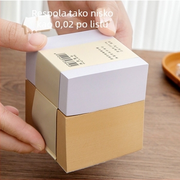 Studentske samoljepljive bilježnice od kraft papira, snažna prionjivost – bilješke s linijama za poruke