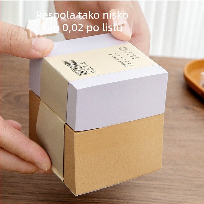 Studentske samoljepljive bilježnice od kraft papira, snažna prionjivost – bilješke s linijama za poruke