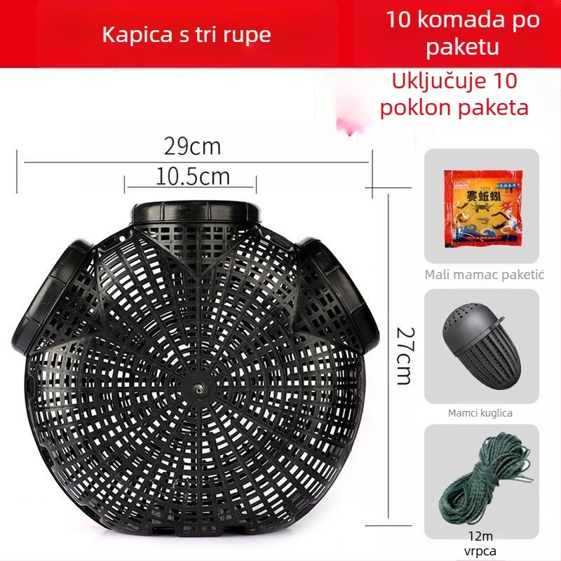 Plastična ribolovna klopka za eel, loach i shrimp — Mengda, porijeklo Novi Zeland