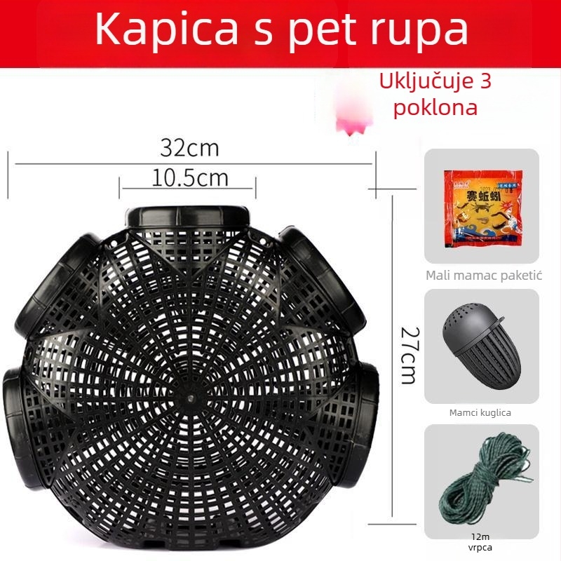 Plastična ribolovna klopka za eel, loach i shrimp — Mengda, porijeklo Novi Zeland