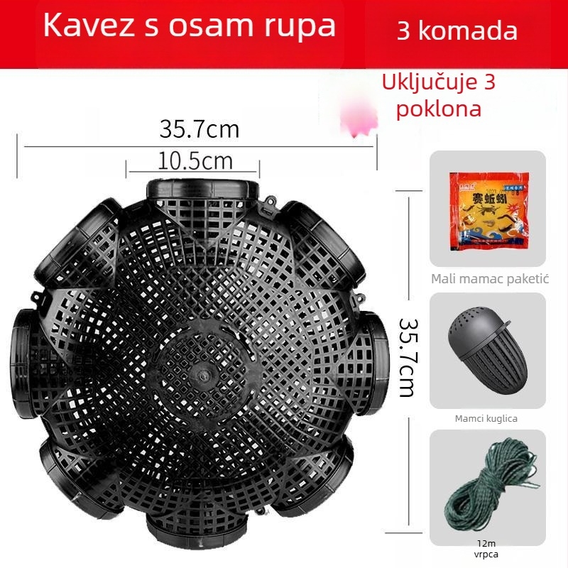 Plastična ribolovna klopka za eel, loach i shrimp — Mengda, porijeklo Novi Zeland