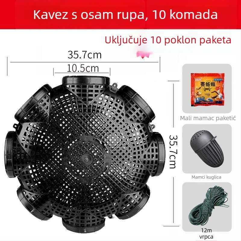 Plastična ribolovna klopka za eel, loach i shrimp — Mengda, porijeklo Novi Zeland