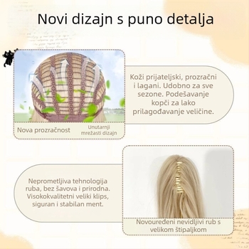 Senyue perika, vlakno otporno na visoke temperature, duga kovrčava kosa, model DM891-88