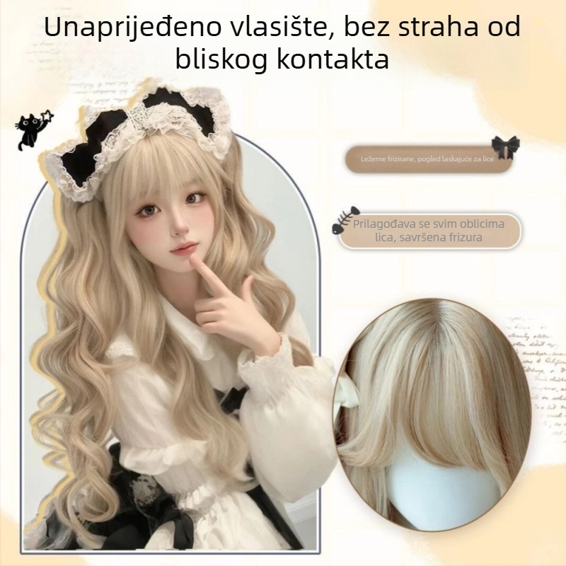 Senyue perika, vlakno otporno na visoke temperature, duga kovrčava kosa, model DM891-88