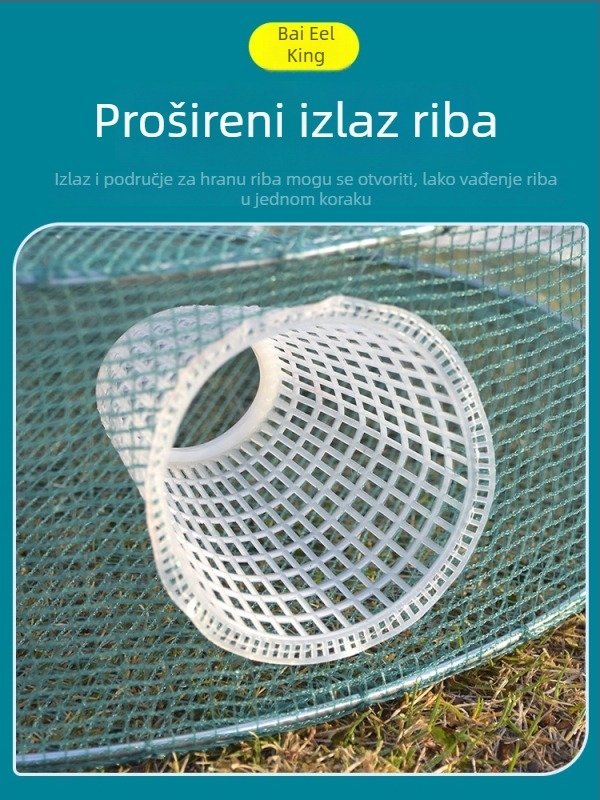 Ribarska mreža-kavez za ribu, škampi i ostalo — Marka Giant finned king; Podrijetlo: Kina; Materijal: Drugo