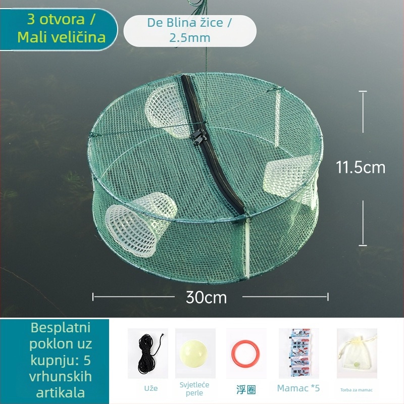 Ribarska mreža-kavez za ribu, škampi i ostalo — Marka Giant finned king; Podrijetlo: Kina; Materijal: Drugo