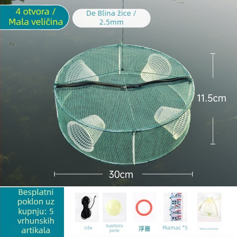 Ribarska mreža-kavez za ribu, škampi i ostalo — Marka Giant finned king; Podrijetlo: Kina; Materijal: Drugo