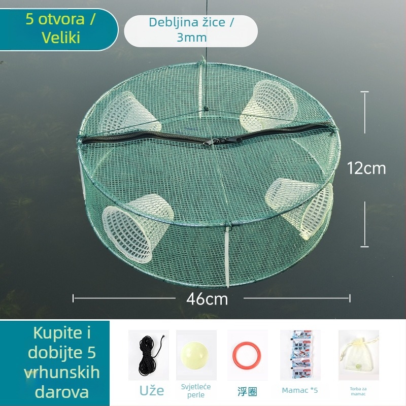 Ribarska mreža-kavez za ribu, škampi i ostalo — Marka Giant finned king; Podrijetlo: Kina; Materijal: Drugo