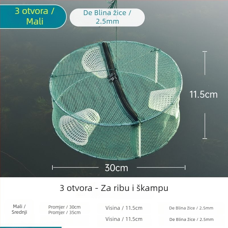 Ribarska mreža-kavez za ribu, škampi i ostalo — Marka Giant finned king; Podrijetlo: Kina; Materijal: Drugo