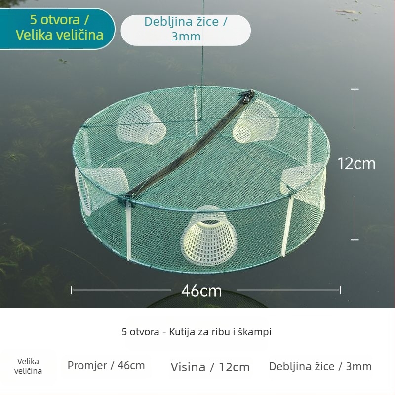 Ribarska mreža-kavez za ribu, škampi i ostalo — Marka Giant finned king; Podrijetlo: Kina; Materijal: Drugo