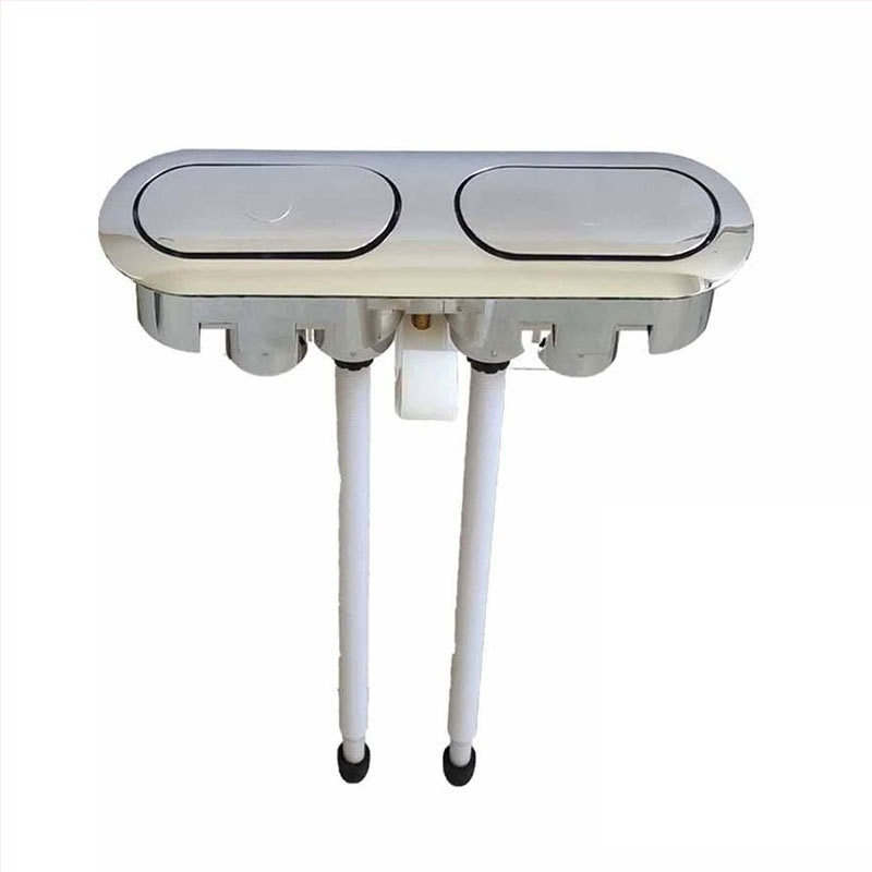 Gumb za ispiranje toaleta, univerzalni spoj za spremnik, ABS, Kunwu, kompatibilno s American Standard, Geboli, Toto, Kohler, moderan minimalistički stil, pritisnite za rad