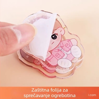 Akrilni klips za dnevnik, dvostrani, karikaturni dodatak za planer