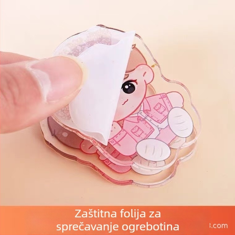 Akrilni klips za dnevnik, dvostrani, karikaturni dodatak za planer