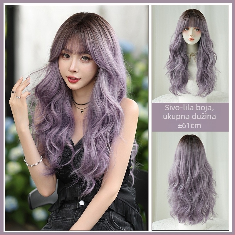 Perika Queen of Seven Streets — duga kosa, vlakna otporna na toplinu, korejski stil, model C-0375, bojenje bez topline