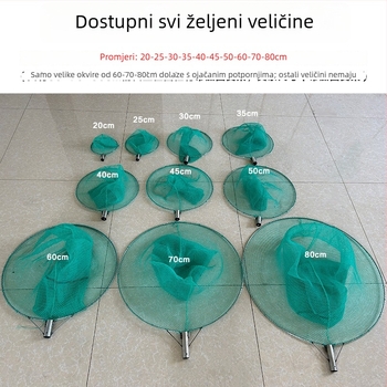 Najlon mreža za ribolov, dubina 60 cm i nosivost 20 kg