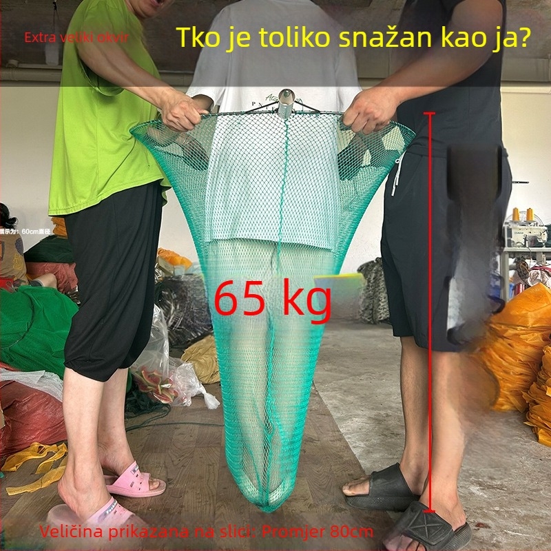 Najlon mreža za ribolov, dubina 60 cm i nosivost 20 kg